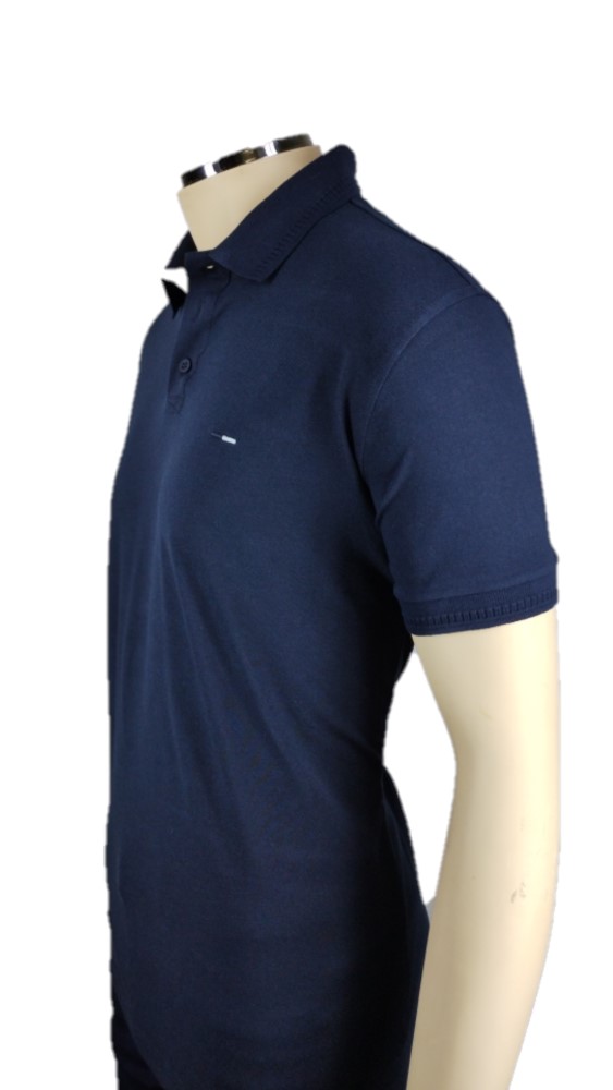 Camisa Masculina Polo Gola E Punho C/Textura
